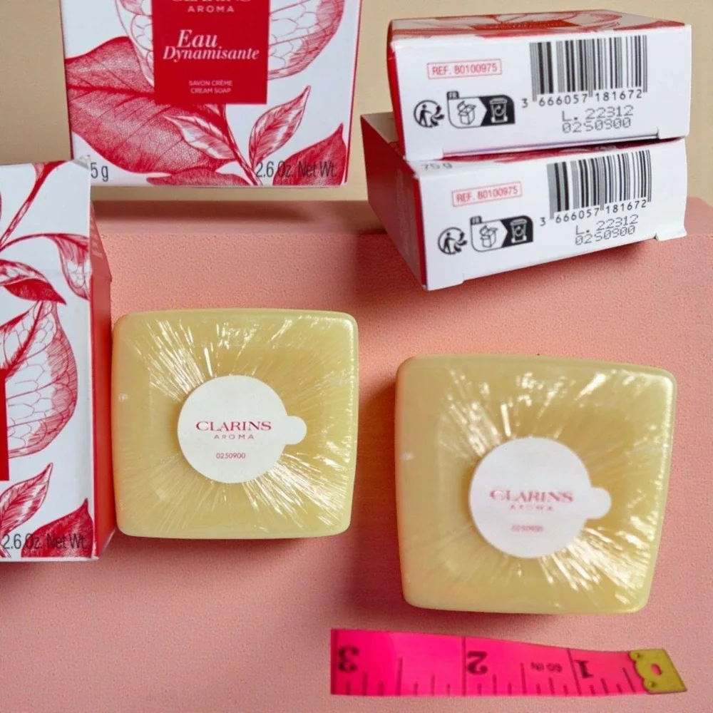 NEW CLARINS EAU‎ DYNAMISANTE CREAM SOAP BUNDLE DEADSTOCK